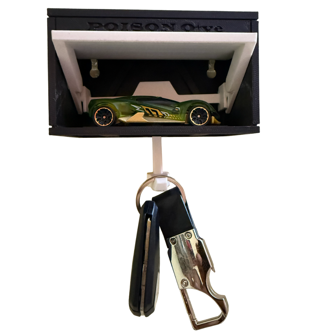 Key Hanger Hot Wheels Garage - Personalized Wall Mounted