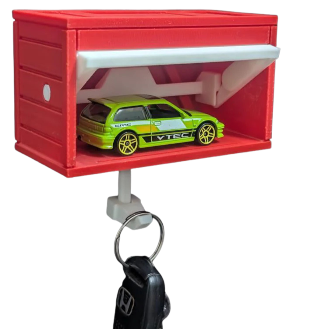 Key Hanger Hot Wheels Garage - Personalized Wall Mounted